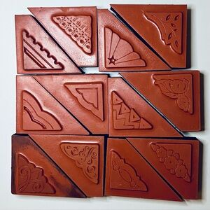 Rubber Stamp Set Vintage Y2K Decorative Creative Corners Foam Mounted Craft